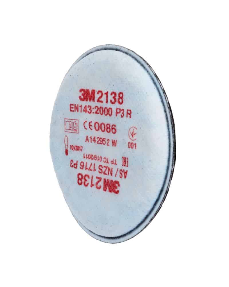 2138 P3 R Particulate Filter Solid and liquid particles, ozone, nuisance level organic vapours/acid gas - Pair"