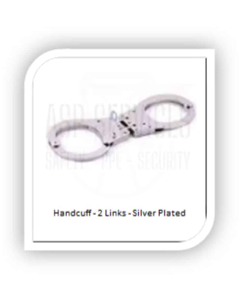 Handcuff - 2 Links - Silver Plated