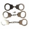 Handcuff Chain Link Nickel Plated Double Locking