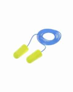 E-A-Rsoft Yellow Neons™ Earplugs 311-1250, Corded, SNR 34 db, Poly Bag, Regular Size. Box of 200 Pairs