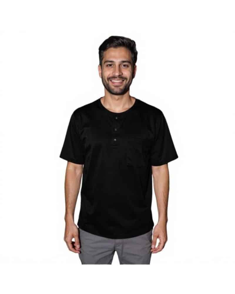 Maasai Buttoned Round Neck Scrubs Men's - Image 2