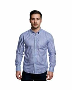 Branford Blue & White Check Lounge Shirt Men's