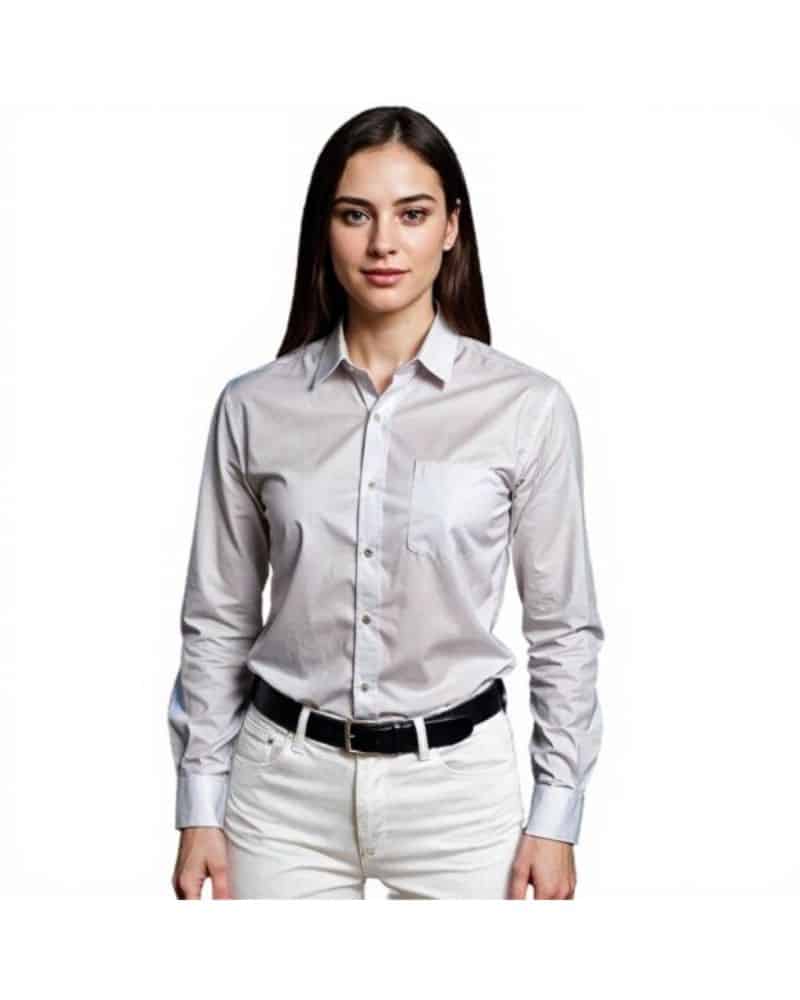 Flux Brushed Cotton Lounge Shirt Ladies - Image 3