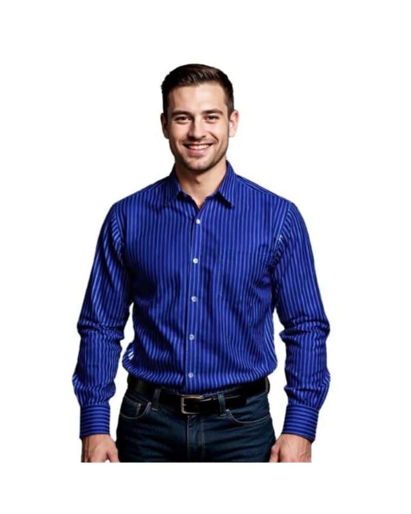 Skye Candy Stripe Lounge Shirt Men's - Image 3