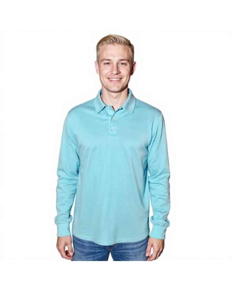 Sea Biscuit Combed Cotton Long Sleeve Golfer - Image 5