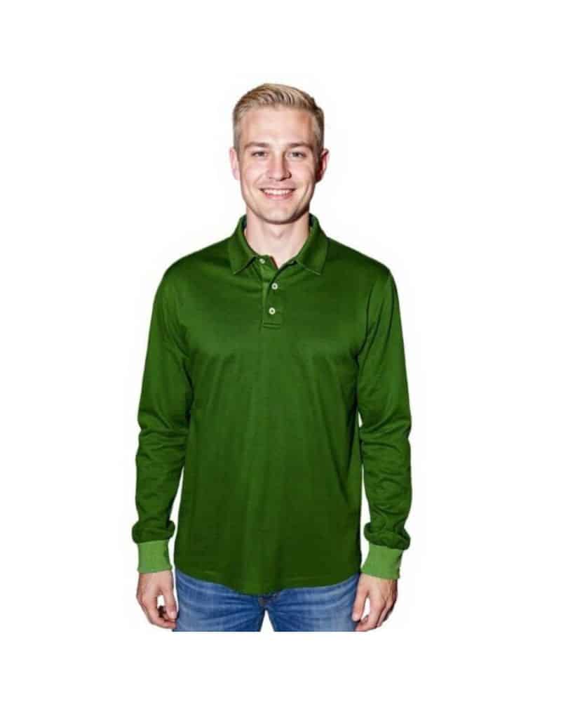 Sea Biscuit Combed Cotton Long Sleeve Golfer - Image 3