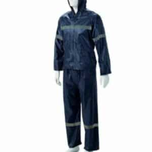 Dromex PRSRUB Reflective Rubberised Rain Suit Navy S-4XL