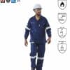 Dromex Poseidon 220 Reflective Work Pants Navy Blue