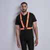 BV-AL-5-F Hi-Viz Reflective Safety Belt Yellow/Orange Adjustable