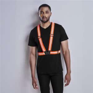 BV-AL-5-F Hi-Viz Reflective Safety Belt Yellow/Orange Adjustable