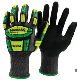 Pioneer Maxmac Rumble Glove Cut Level 5 Sandy Nitrile Palm Size 7–11 EN388