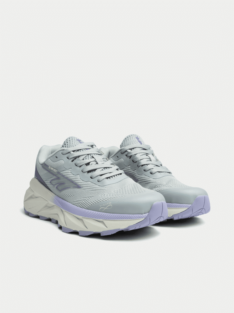 Hi‑Tec Quiver W Sneaker V‑Lite Lavender Grey Sizes UK3 to UK8