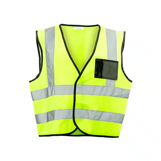 Pioneer V037 Reflective Vest PVC Tape Velcro Close Lime M‑4XL