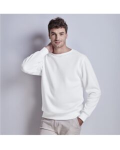 Quinn Crew Neck Sweater Brushed Fleece Black Grey Navy White S-5XL