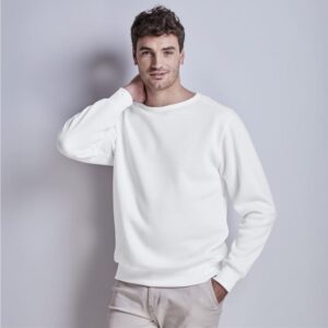 Quinn Crew Neck Sweater Brushed Fleece Black Grey Navy White S-5XL