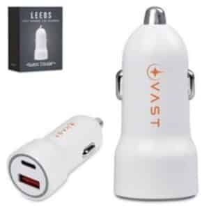 Swiss Cougar Leeds Fast Charge Car Charger 30W Dual Port
