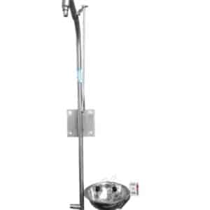 WMSCSS01 Wall Mounted Safety Shower Pull Lever Stainless ANSI Z358.1-2014