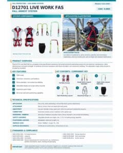 D12701 Live Work FAS (9.08BX) – Aluminium Fall Arrest & Work Positioning System