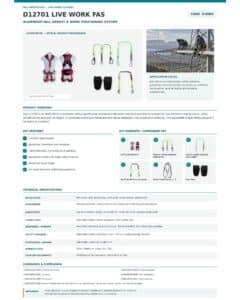 D12701 Live Work FAS (9.08BX) – Aluminium Fall Arrest & Work Positioning System