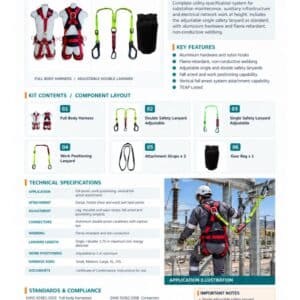 D12708 Subs & Aux FAS (9.08CX) – Aluminium Fall Arrest & Work Positioning System