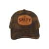 Salty Kudu Logo Cap 100% Cotton Oilskin Brown One Size